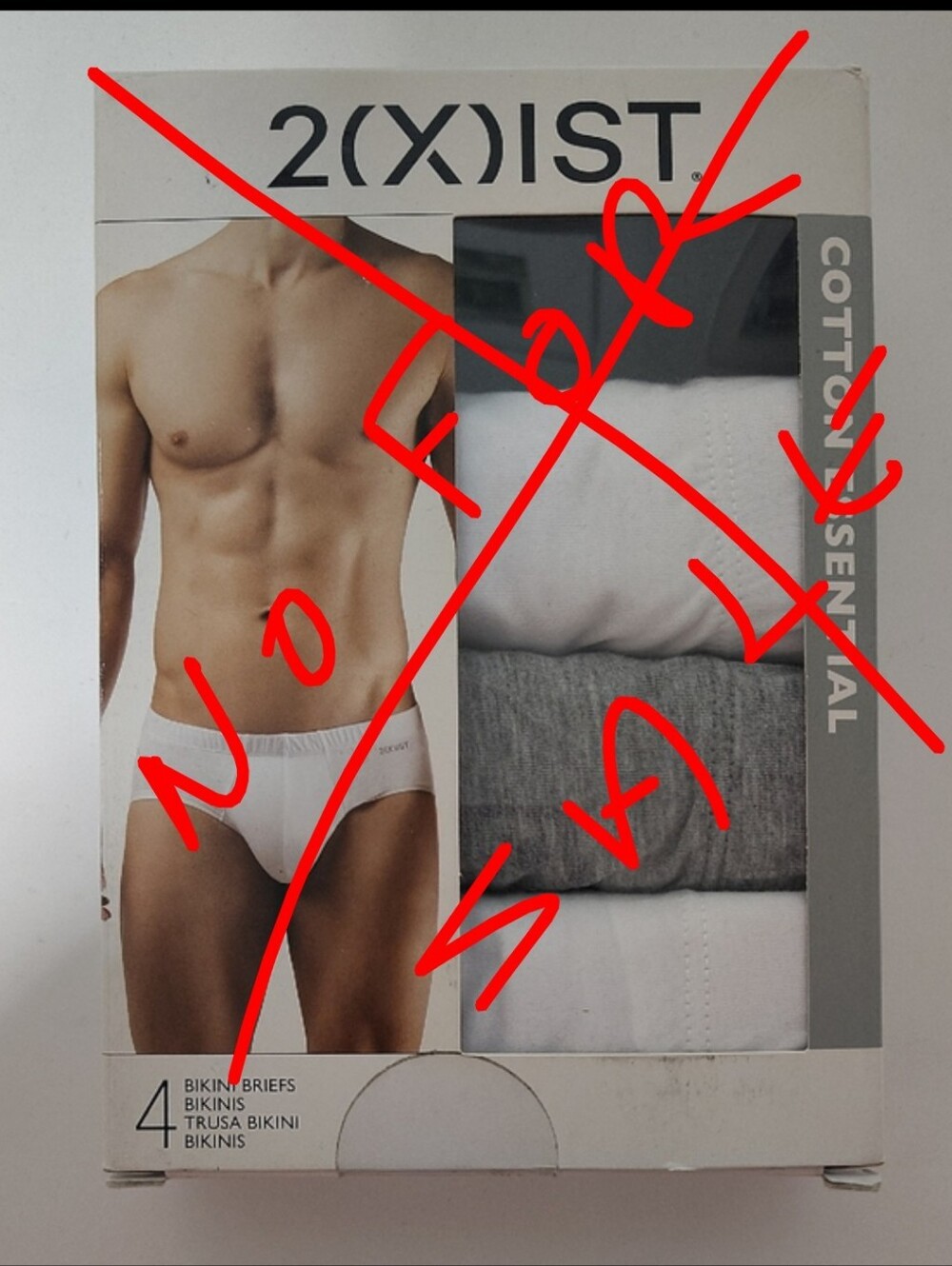 Vintage 2xist Men's Bikini Briefs - 4 Pack - Size XXXL